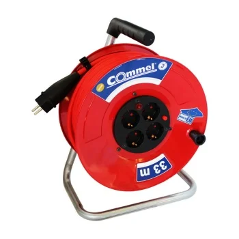 Kabl sa motalicom na metalnom bubnju 280mm monofazni 33m Commel C0910 Kabl sa motalicom na metalnom bubnju 280mm monofazni 33m Commel C0910